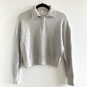 Re/Done x Hanes 1/4 Zip Pullover Sweatshirt